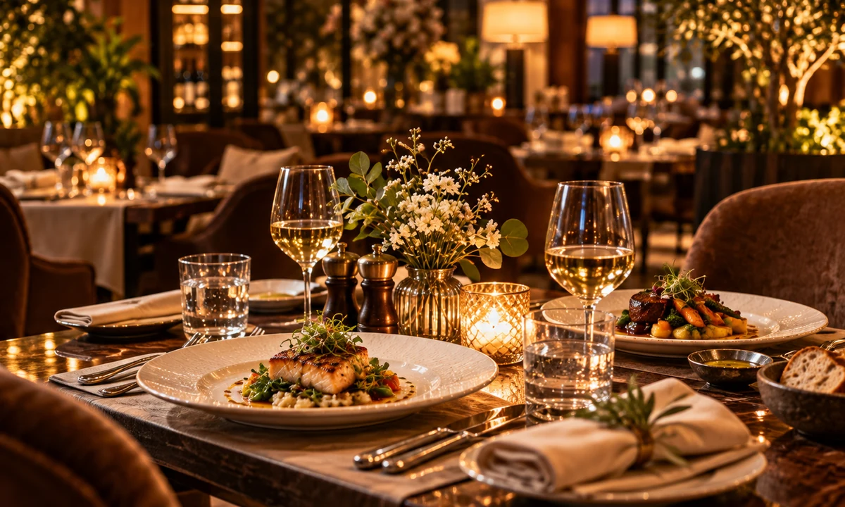 Organized and professional restaurant service